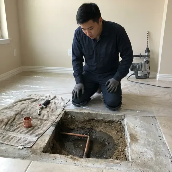 Local slab leak repair by HKL Plumbing, Urban Honolulu, HI